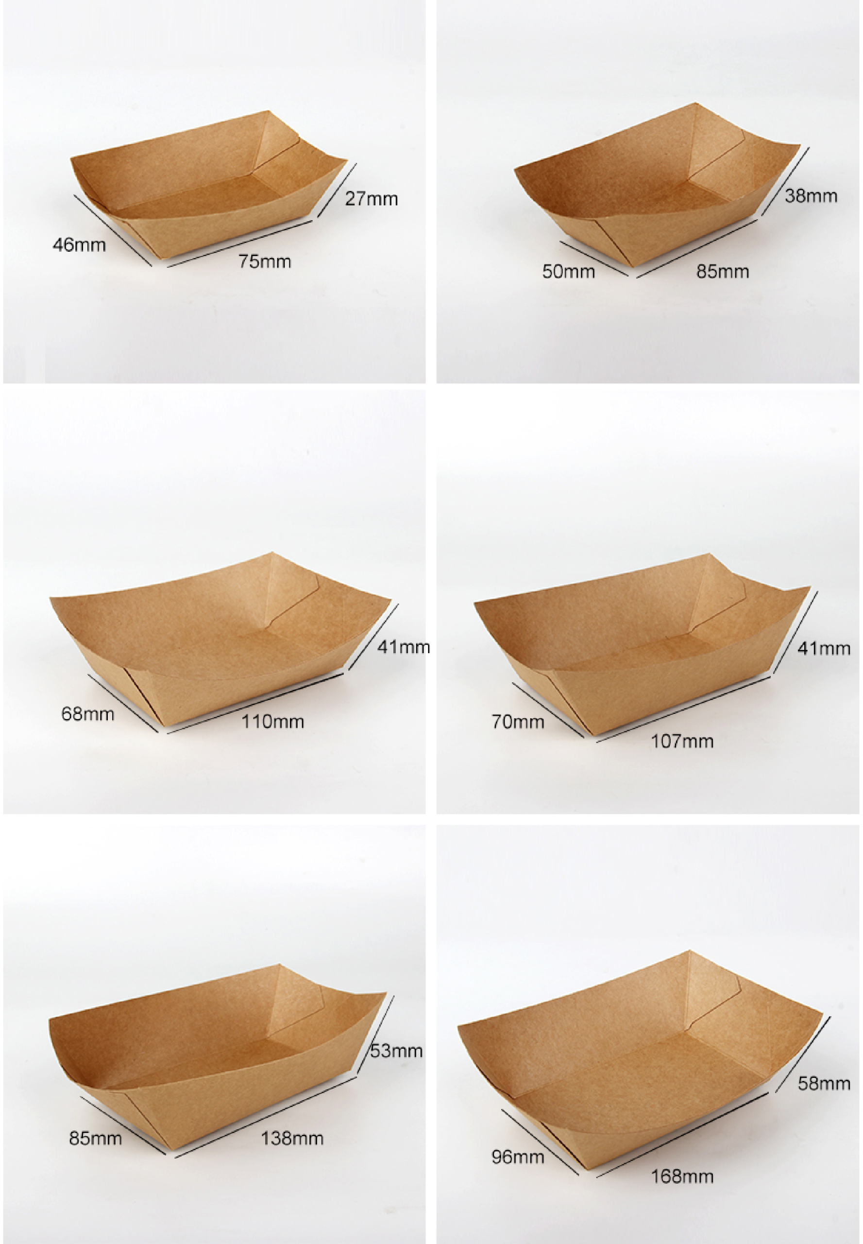 custom disposable waterproof and oil proof kraft paper tray boxes, special packaging boxes for catering and fast food restaurants custom disposable waterproof and oil proof kraft paper tray boxes, special packaging boxes for catering and fast food restaurants