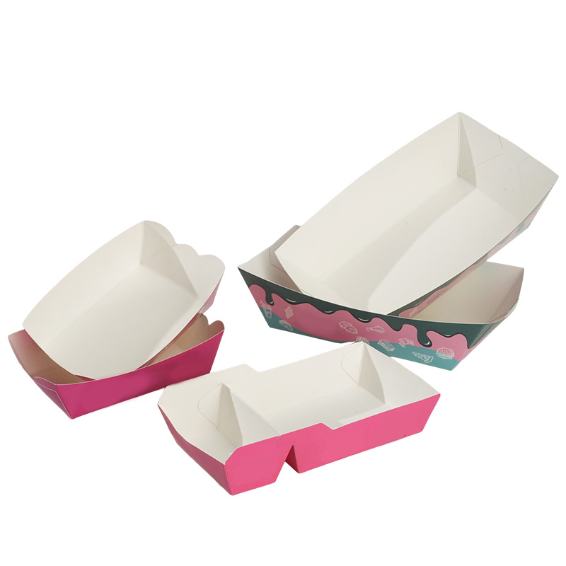 custom disposable waterproof and oil proof kraft paper tray boxes, special packaging boxes for catering and fast food restaurants custom disposable waterproof and oil proof kraft paper tray boxes, special packaging boxes for catering and fast food restaurants