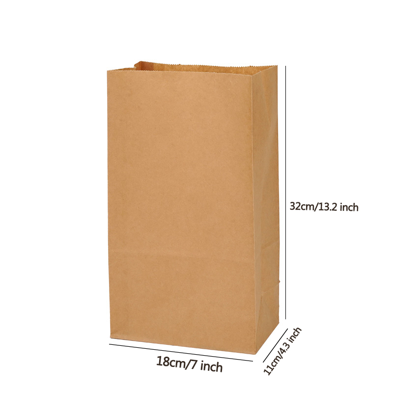 custom printed eco friendly recyclable brown kraft paper square flat bottom paper bags for fruit shopping packaging custom printed eco friendly recyclable brown kraft paper square flat bottom paper bags for fruit shopping packaging