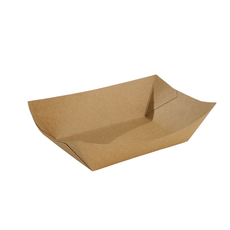 custom disposable waterproof and oil proof kraft paper tray boxes, special packaging boxes for catering and fast food restaurants custom disposable waterproof and oil proof kraft paper tray boxes, special packaging boxes for catering and fast food restaurants