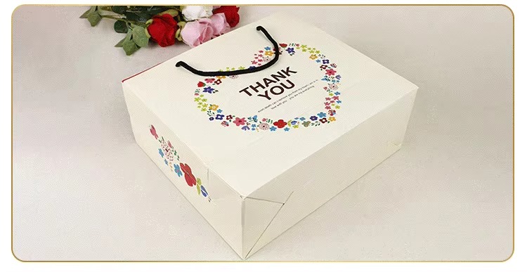 floral heart thank you gift bags, white kraft paper shopping bags with handles, custom printed thank you bags for weddings, birthdays, parties floral heart thank you gift bags, white kraft paper shopping bags with handles, custom printed thank you bags for weddings, birthdays, parties