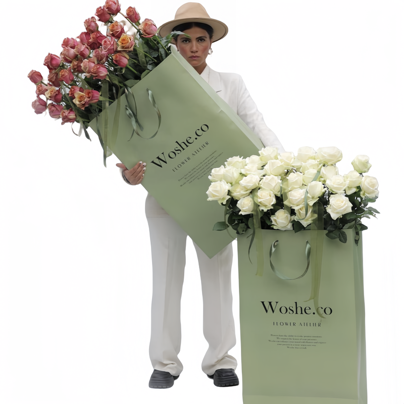 high end ins style flower handbags, customizable logo bouquet packaging bags, large trapezoidal gift bags high end ins style flower handbags, customizable logo bouquet packaging bags, large trapezoidal gift bags