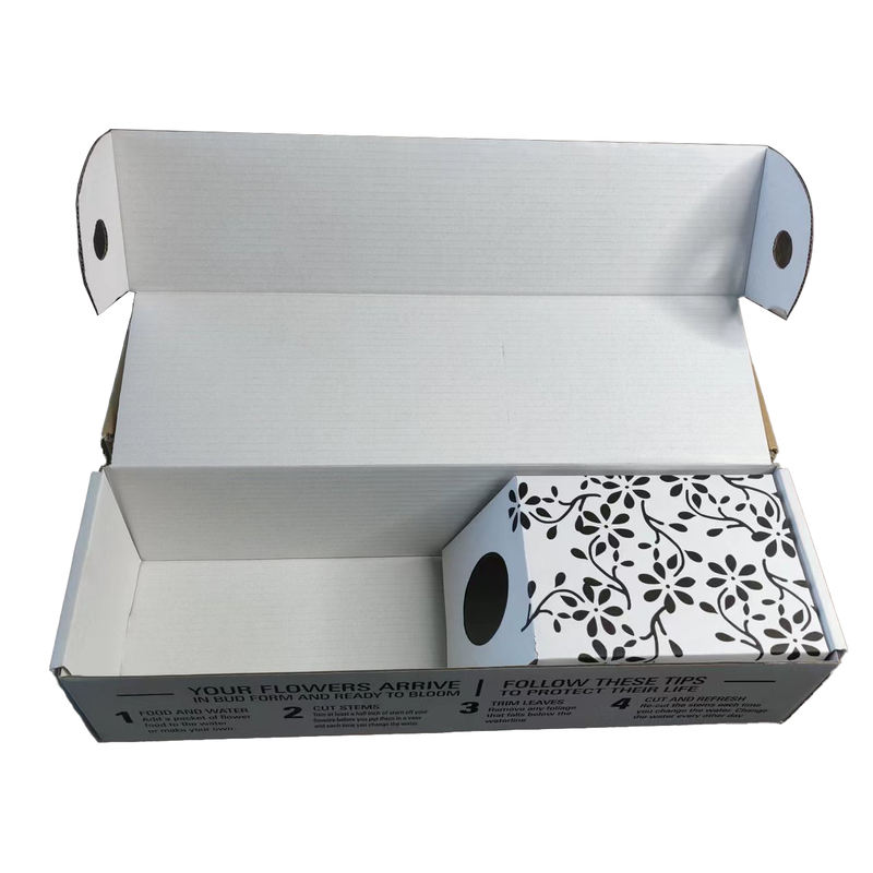 kraft paper flower shipping boxes, special express protective cartons for fresh cut flowers, customizable printing available kraft paper flower shipping boxes, special express protective cartons for fresh cut flowers, customizable printing available