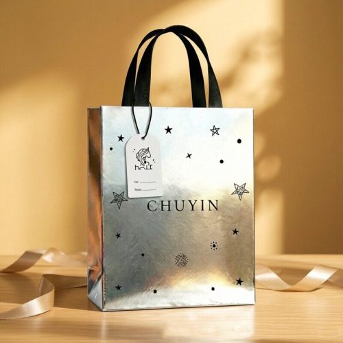 主图-1 Custom silver gift bags