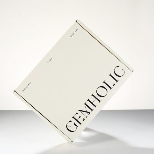 Alphabet white paperboard mailer box
