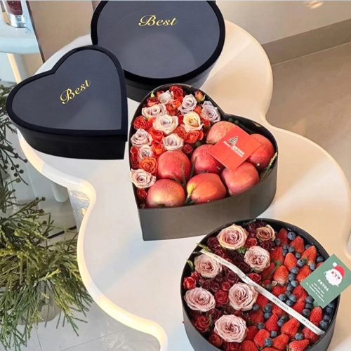 主图-1 round, heart-shaped, square windowed flower gift boxes
