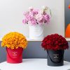round flower bucket set of 3 large medium small gift box