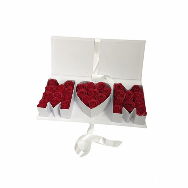 mother's day m❤m letter combination flower gift box