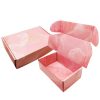 Double-sided pink paper box