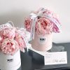 round solid-color small hug bucket flower gift box