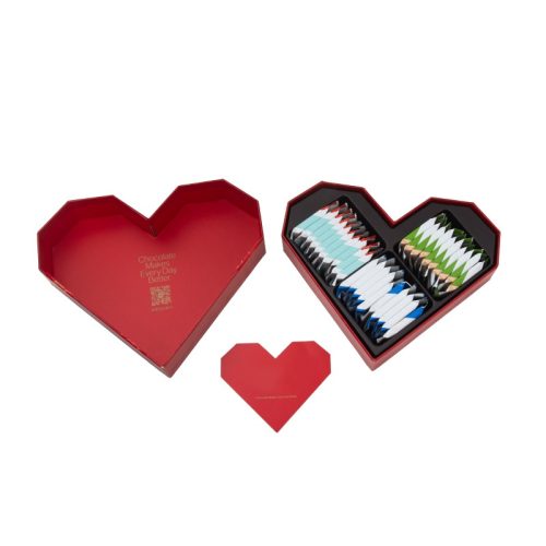 Heart-shaped packaging paper box