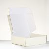 Alphabet white paperboard mailer box
