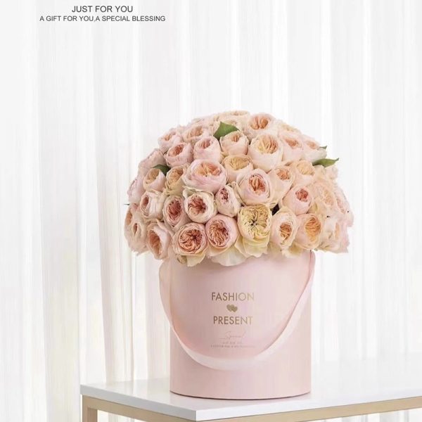 round flower bucket set of 3 large medium small gift box