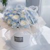 round solid-color small hug bucket flower gift box