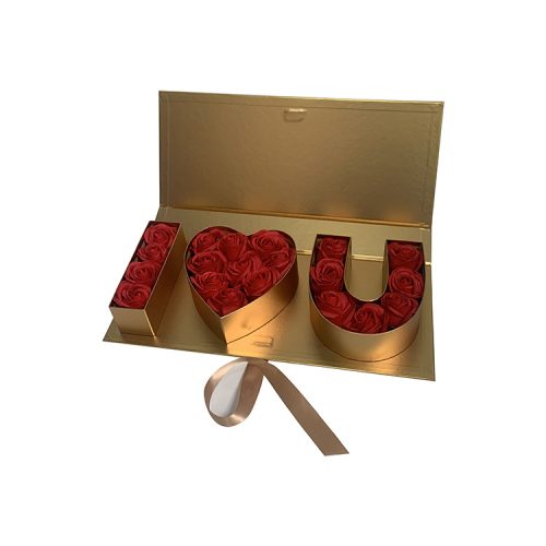 主图-4 i love you letter design flower gift box