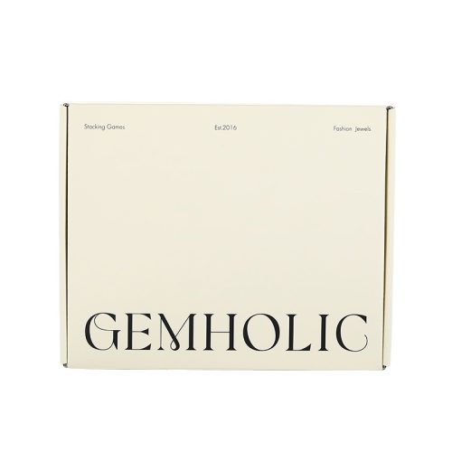 Alphabet white paperboard mailer box