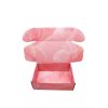 Double-sided pink paper box