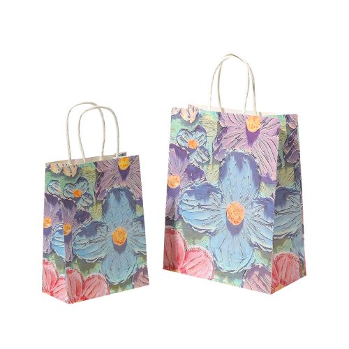 主图-6 oil painting style kraft paper tote bag