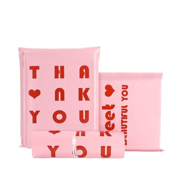 Pink Heavy-duty waterproof poly mailers(100PCS)