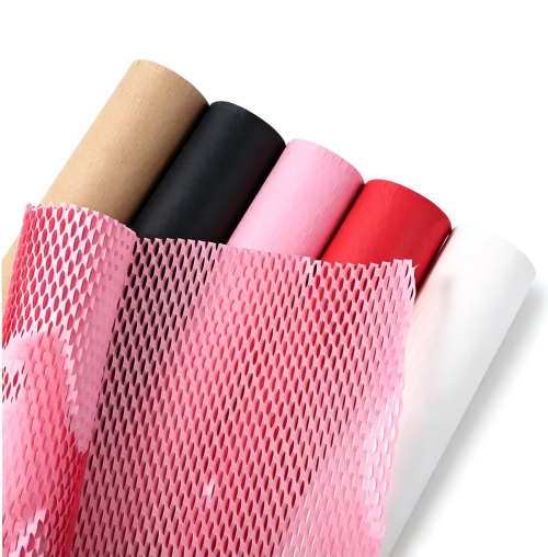 产品图换白底 (15) Eco-friendly honeycomb kraft paper wrap