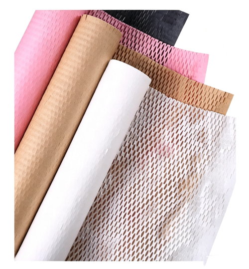 产品图换白底 (16) Eco-friendly honeycomb kraft paper wrap