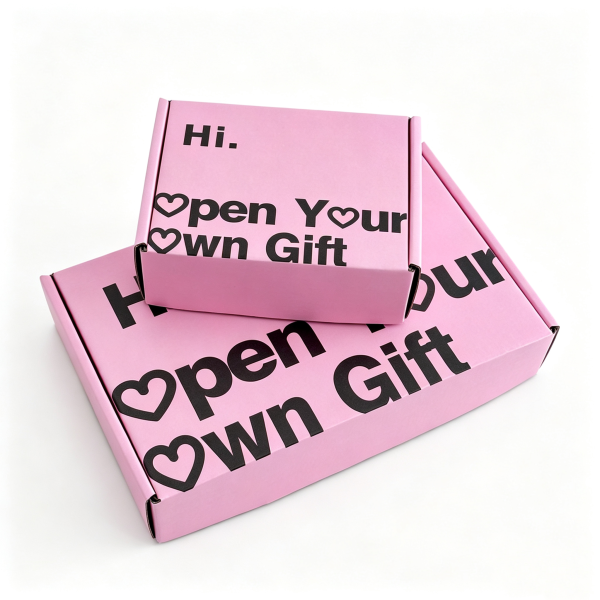 产品图白底处理 (11) Aesthetic pink mailer boxes