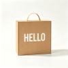 包装盒名称 (16) Thick corrugated paper double-sided color printed hand-held mailer box