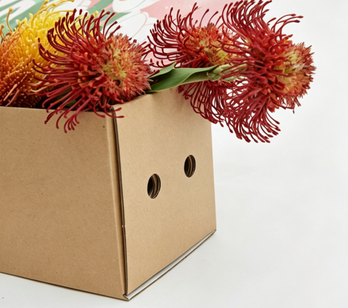 图片处理需求 (16) Small Rectangular Printed Flower Shipping Box