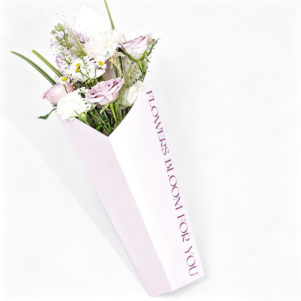 Minimalist Flower Packaging Box (Flowers Not Included)