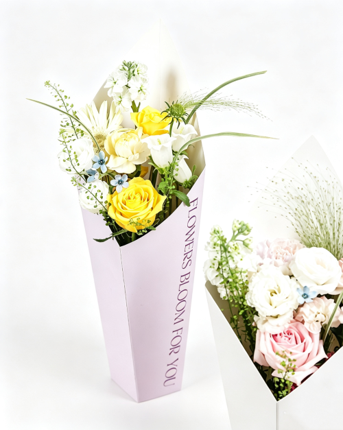 Minimalist Flower Packaging Box (Flowers Not Included)