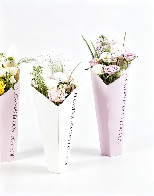 Minimalist Flower Packaging Box (Flowers Not Included)