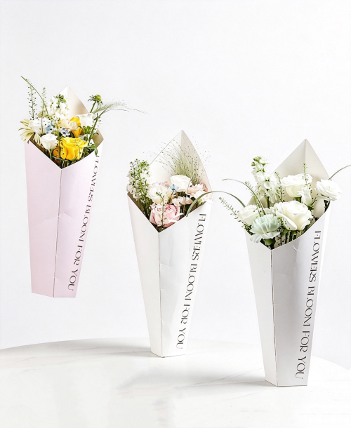 Minimalist Flower Packaging Box (Flowers Not Included)