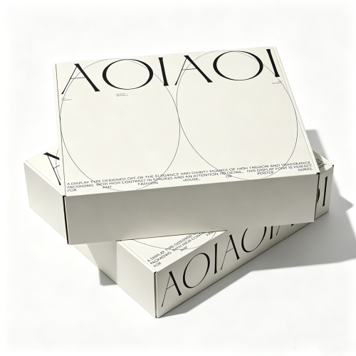 Premium white gold-foiled mailer box
