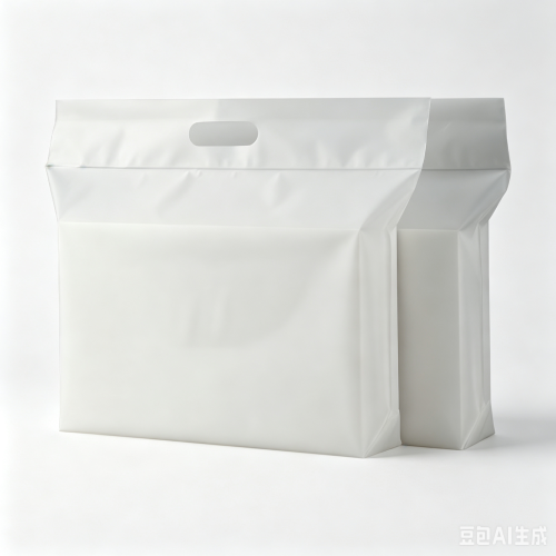生成图片 (1) Frosted Clear CPE Mailer Bag with Handle(100PCS)