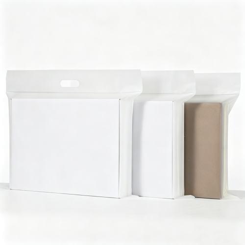 生成图片 (3) Frosted Clear CPE Mailer Bag with Handle(100PCS)
