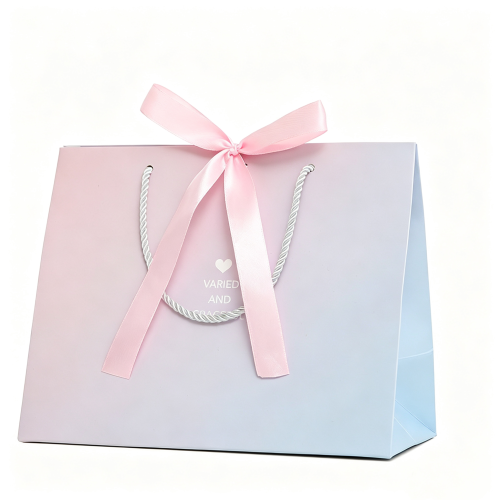 Aesthetic two-tone gradient gift bag