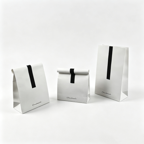 Minimalist Kraft Bakery Bags for Pastry & Cookie Packaging