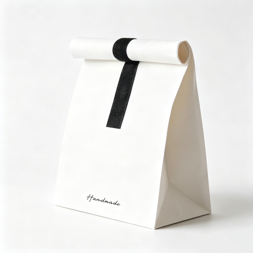Minimalist Kraft Bakery Bags for Pastry & Cookie Packaging
