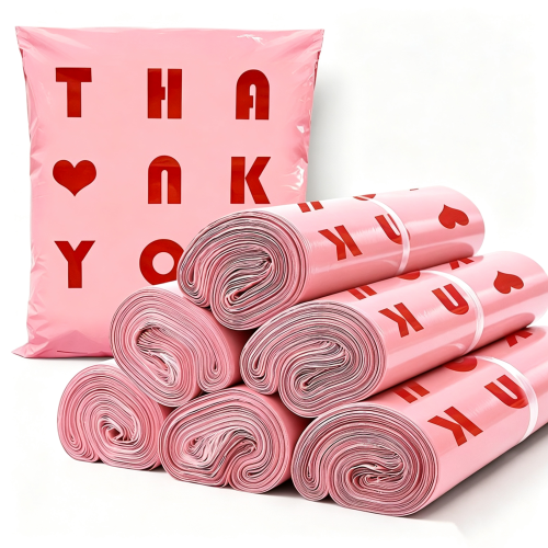 Pink Heavy-duty waterproof poly mailers(100PCS)