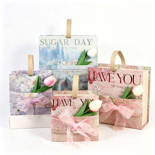 电商产品图处理 (3) Floral Tale Premium Handheld Gift Box