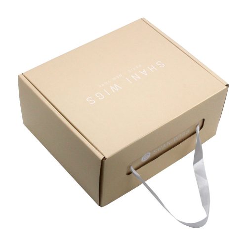 Custom logo corrugated hat box
