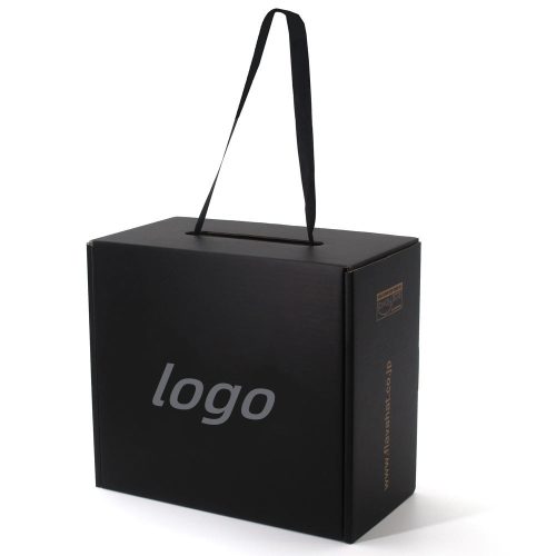 Custom logo corrugated hat box