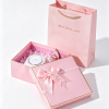 电商白底图生成 (5) pink gold-foiled gift box