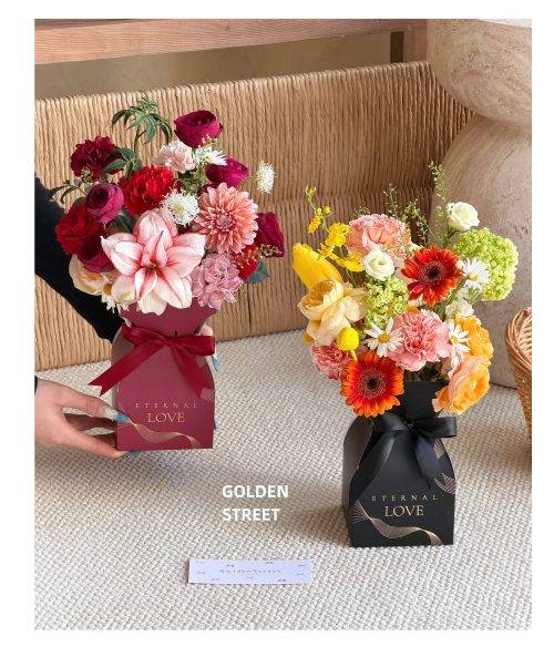 Bouquet packaging box